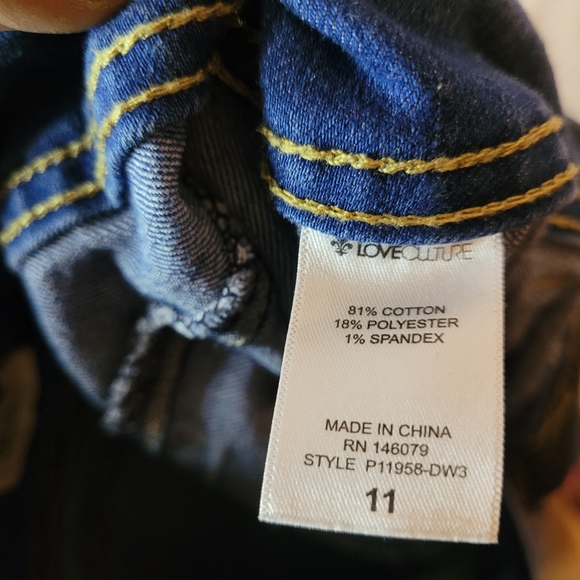 Love Couture  wide leg jeans size 11 - Picture 5 of 7